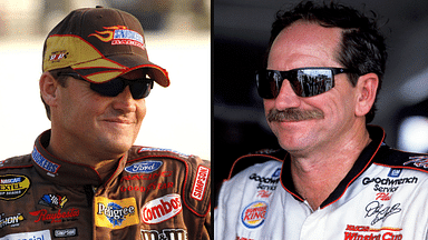 Kenny Wallace (L) and Dale Earnhardt Sr. (R). Image Credits: Imagn.