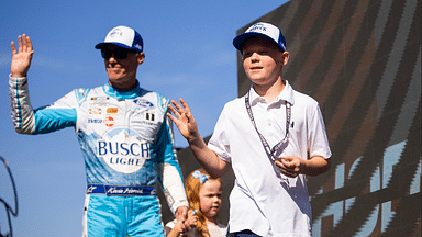 Nov 5, 2023; Avondale, Arizona, USA; Keelan Harvick, son of NASCAR Cup Series driver Kevin Harvick (4) during the Championship Race at Phoenix Raceway. Mandatory Credit: Mark J. Rebilas-Imagn Images