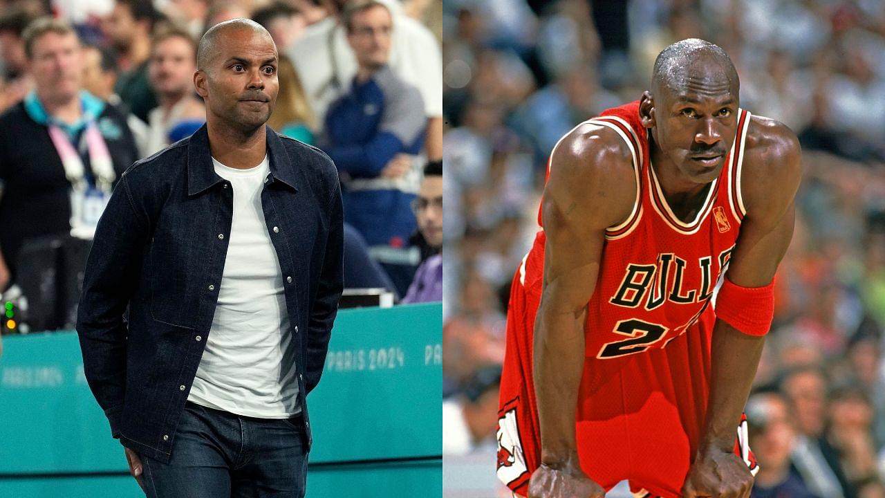 Tony Parker(L) and Michael Jordan(R)