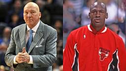 Mike Dunleavy Sr. (L) and Michael Jordan (R)