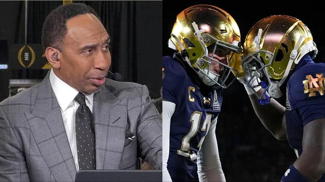 Stephen A. Smith, Notre Dame players Riley Leonard, Jeremiyah Love