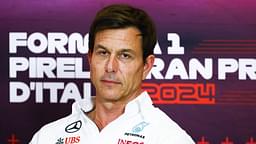 F1 Italian Grand Prix Toto Wolff of Mercedes attends a press conference, after the first practice session, ahead of the Italian Formula One Grand Prix at Autodromo Nazionale Monza circuit