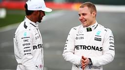 Mercedes W08 Launch 23 February 2017 (L to R): Lewis Hamilton (GBR) Mercedes AMG F1 with team mate Valtteri Bottas (FIN) Mercedes AMG F1.