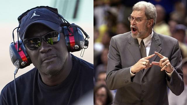 Michael Jordan(L) and Phil Jackson(R)