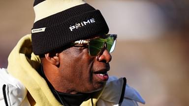 Colorado Buffaloes head coach Deion Sanders before the game against the Oklahoma State Cowboys at Folsom Field.