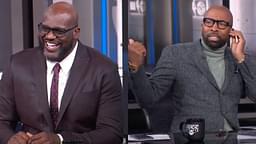 Shaquille O'Neal (L) and Kenny Smith (R)