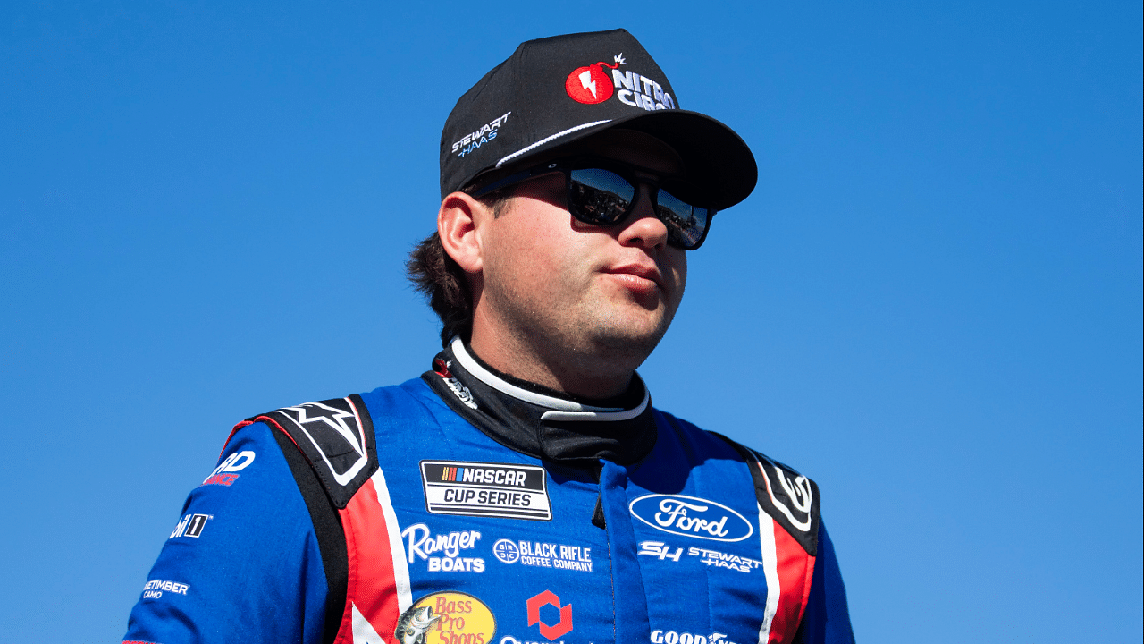 Nov 10, 2024; Avondale, Arizona, USA; NASCAR Cup Series driver Noah Gragson (10) during the NASCAR Cup Series Championship race at Phoenix Raceway. Mandatory Credit: Mark J. Rebilas-Imagn Images