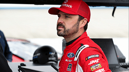 Apr 27, 2024; Dover, Delaware, USA; NASCAR Cup Series driver Josh Berry looks on during practice and qualifying for the Wurth 400 at Dover Motor Speedway. Mandatory Credit: Matthew O'Haren-Imagn Images