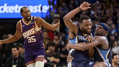 Kevin Durant(L), Tony Allen And Zach Randolph(R)