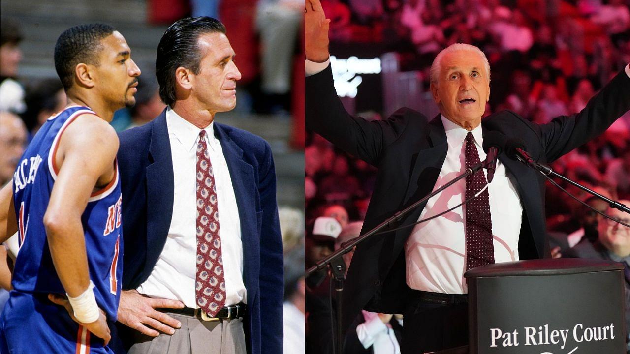 Pat Riley as Knicks Head Coach (L) and Pat Riley now (R)