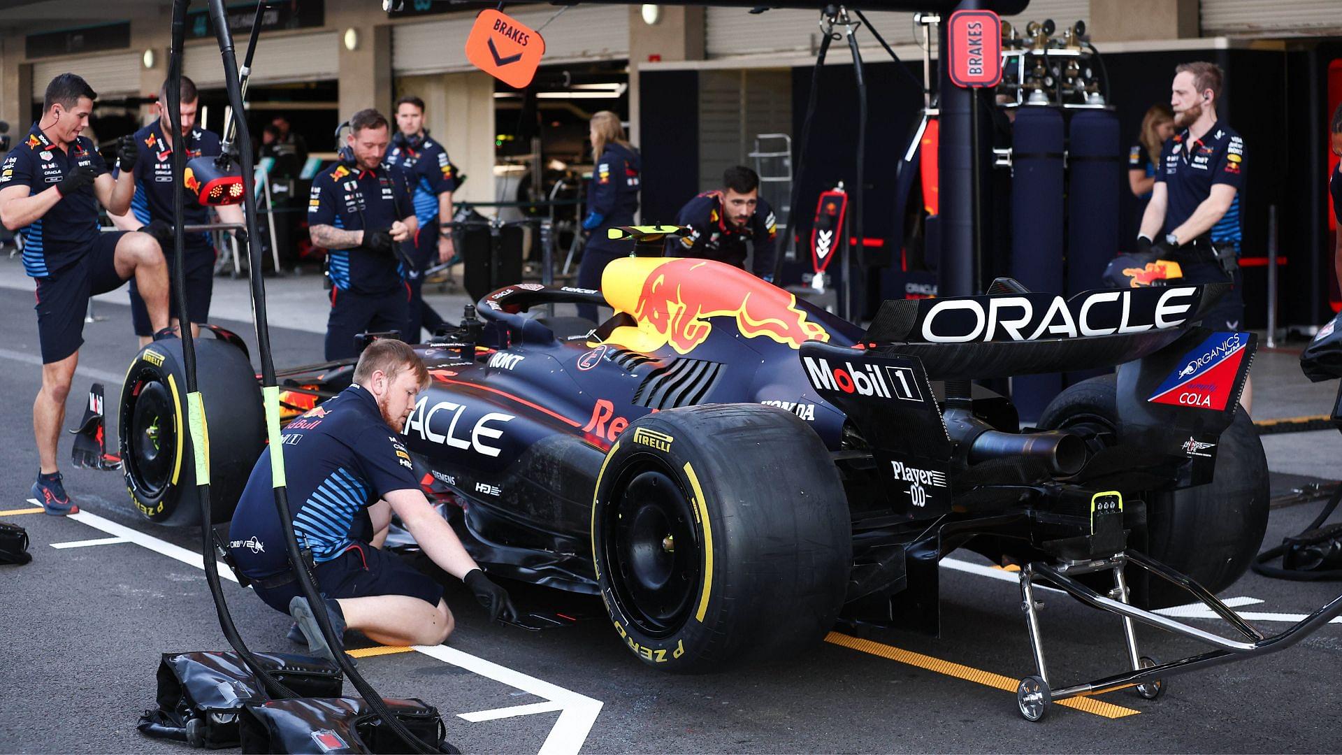 Red Bull Racing pit stop practice during the Formula 1 Grand Prix of Mexico City 2024, 20th round of the 2024 Formula One World Championship