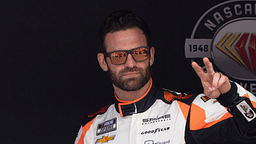 NASCAR Cup Series driver Corey LaJoie (7) waves at the crowd before the start of the Toyota / Save Mart 350 at Sonoma Raceway.