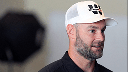 Driver Shane van Gisbergen speaks with the media during IMSA Media Day at the Roar Before the 24 in preparation for the Rolex 24 at Daytona at Daytona International Speedway, Thursday, Jan. 16, 2025.