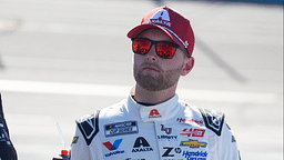 Nov 10, 2024; Avondale, Arizona, USA; NASCAR Cup Series driver William Byron (left) with Jeff Gordon during the NASCAR Cup Series Championship race at Phoenix Raceway. Mandatory Credit: Mark J. Rebilas-Imagn Images