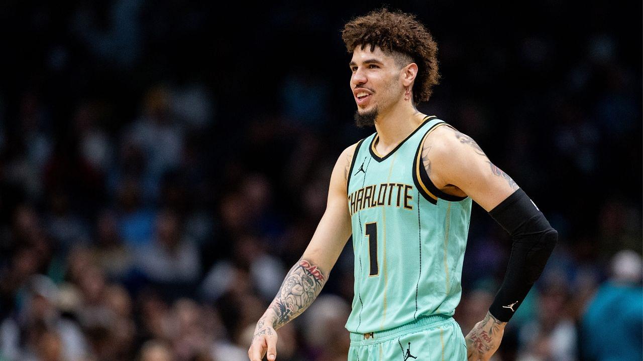 LaMelo Ball NBA: New Orleans Pelicans at Charlotte Hornets