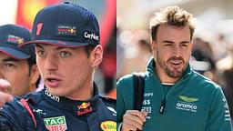 Max Verstappen (L) and Fernando Alonso (R)