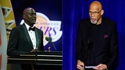 Michael Cooper (L) and Kareem Abdul-Jabbar (R)