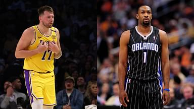 Luka Doncic(L) and Gilbert Arenas(R)