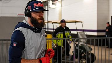 New England Patriots wide receiver Julian Edelman (11) enters the stadium prior to the game between the Baltimore Ravens and the New England Patriots at M&T Bank Stadium.