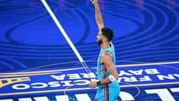 Shaqís OGs forward Jayson Tatum (0) of the Boston Celtics reacts after a play against Chuckís Global Stars during the 2025 NBA All Star Game at Chase Center