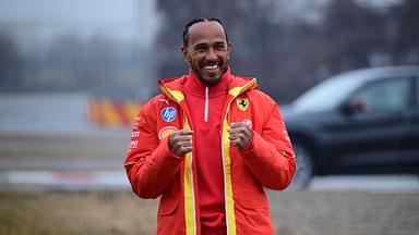 Lewis Hamilton s Ferrari Test Lewis Hamilton drives a Scuderia Ferrari car for the first time at Circuito di Fiorano in Fiorano Modenese, Italy