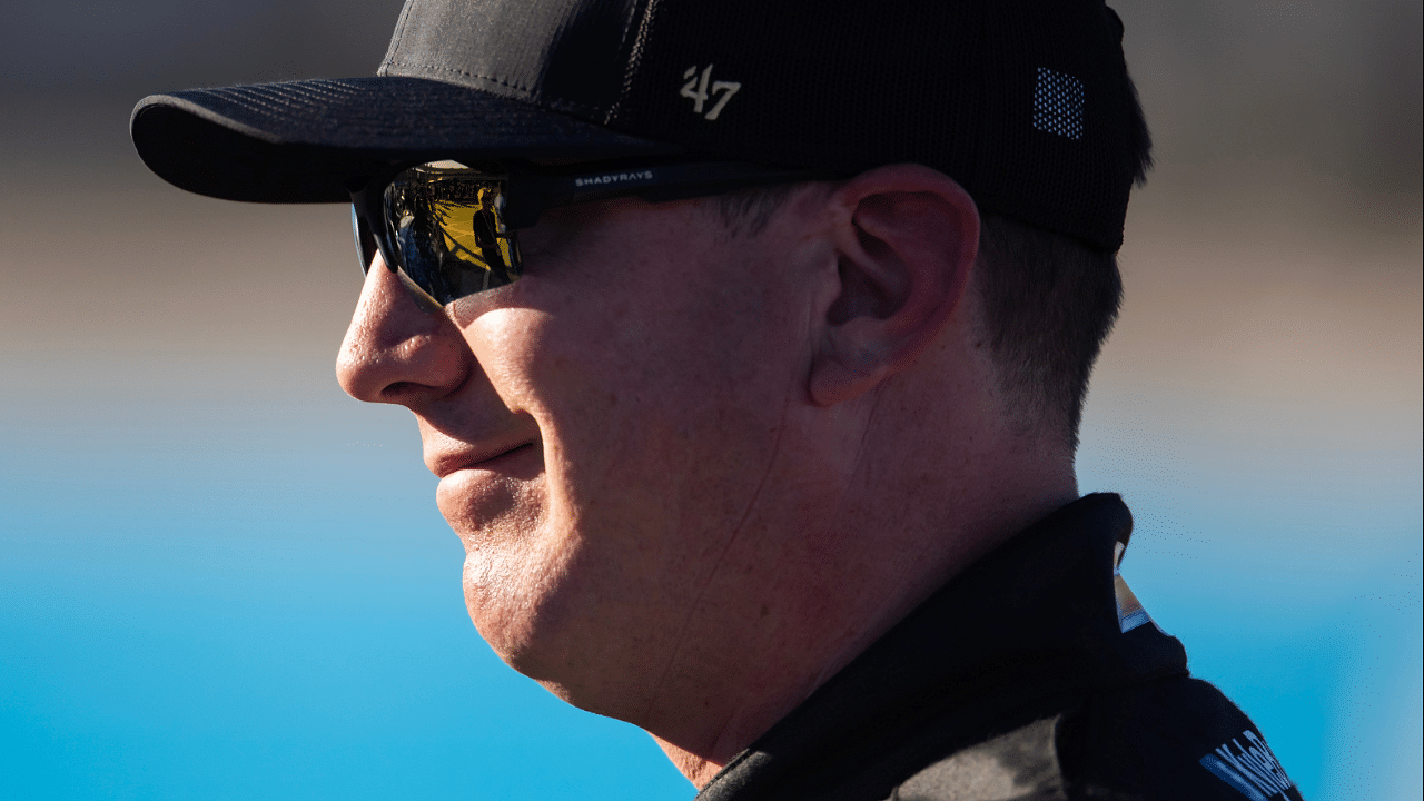 Nov 9, 2024; Avondale, Arizona, USA; NASCAR Cup Series driver Kyle Busch (8) during qualifying for the Championship race at Phoenix Raceway. Mandatory Credit: Mark J. Rebilas-Imagn Images