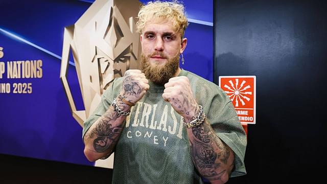 Mixed Zone Brazil V Colombia - Kings World Cup Nations 2025 Final Jake Paul is in the Mixed Zone during the Kings World Cup Nations 2025 Final match between Brazil and Colombia at Allianz Stadium in Milan, Italy, on January 12, 2025.