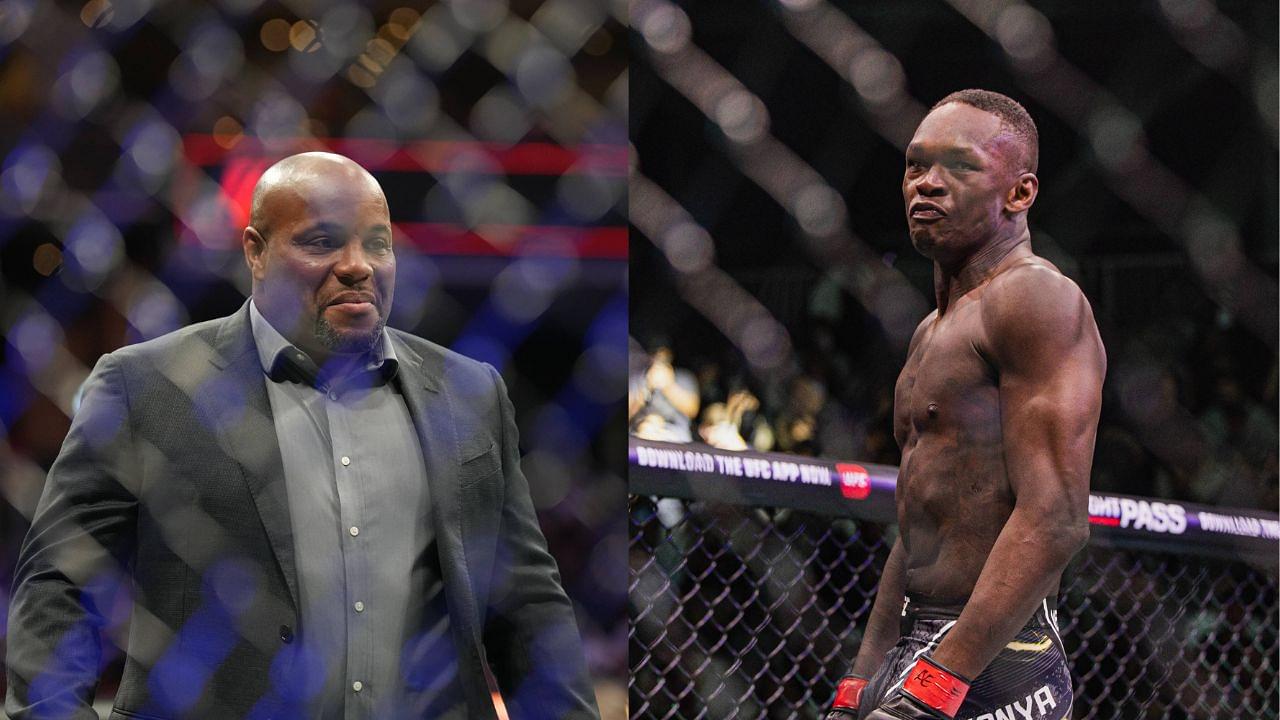 Daniel Cormier (L), Israel Adesanya (R)