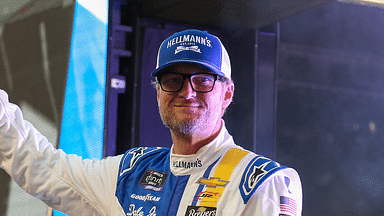 NASCAR Xfinity Series driver Dale Earnhardt Jr. (88) during driver introductions at Bristol Motor Speedway.