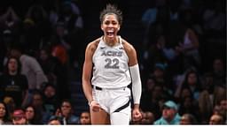 A'ja Wilson WNBA: Playoffs-Las Vegas Aces at New York Liberty