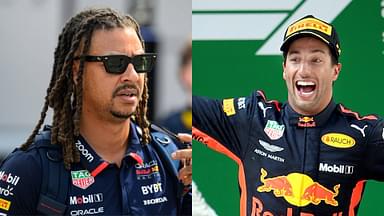 Calum Nicholas (L) and Daniel Ricciardo (R)