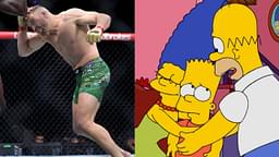 Dricus Du Plessis (L), The Simpsons (R)