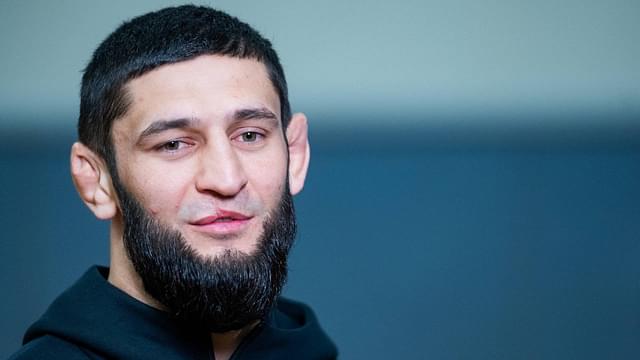 Thetchen UFC superstar, Khamzat Chimaev comes to Paris for support tchetchen fighter, Aboubacar Youssounov. Levallois Palais des sports Marcel Cerdan France