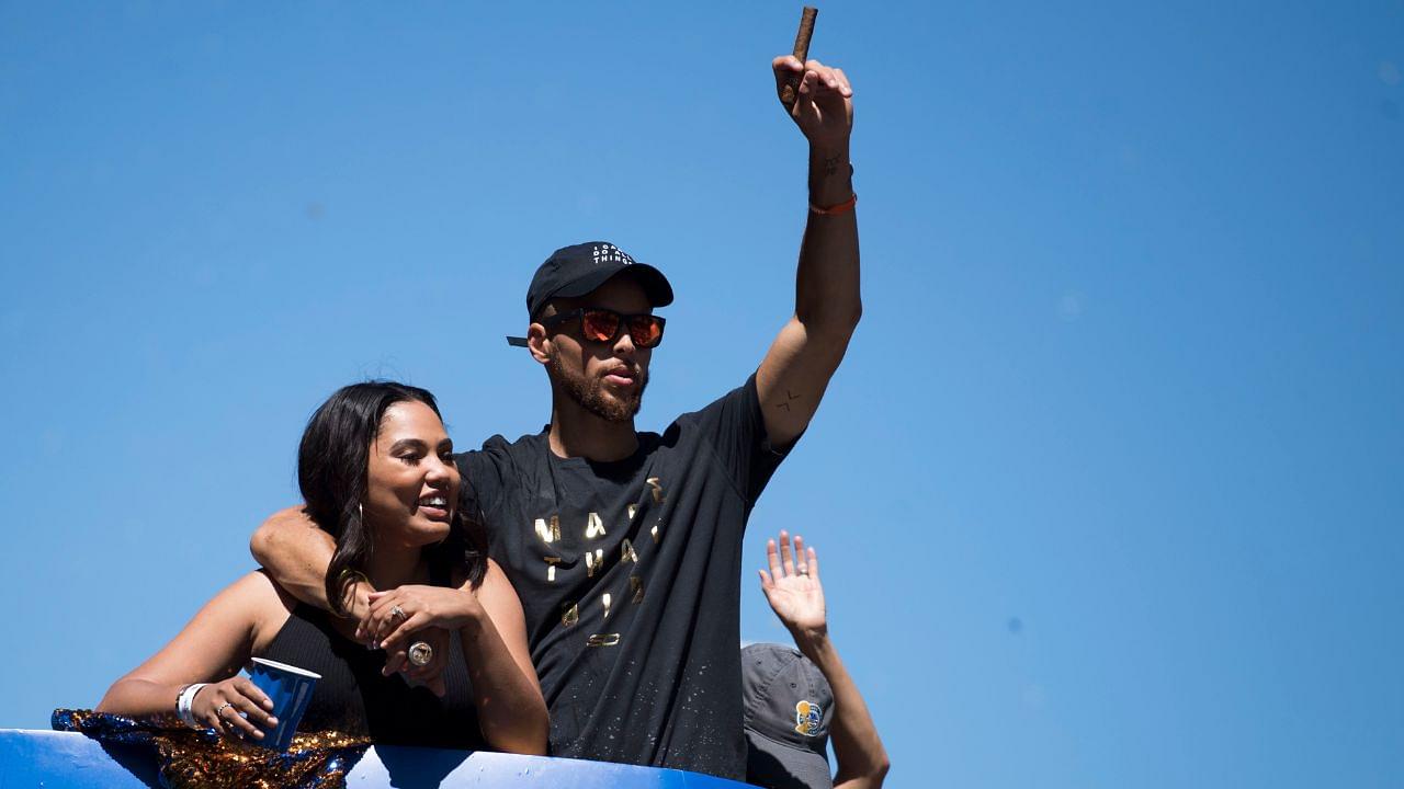 Stephen and Ayesha Curry NBA: Golden State Warriors-Championship Celebration