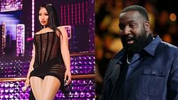 Nicki Minaj (L) and Kendrick Perkins (R)