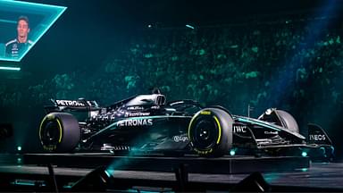 Mercedes AMG F1 Team W16, portrait, during the F1 75 Live at The O2, F1 2025 season Launch event, on February 18, 2025 in London