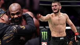 Jon Jones (L), Khabib Nurmagomedov (R)