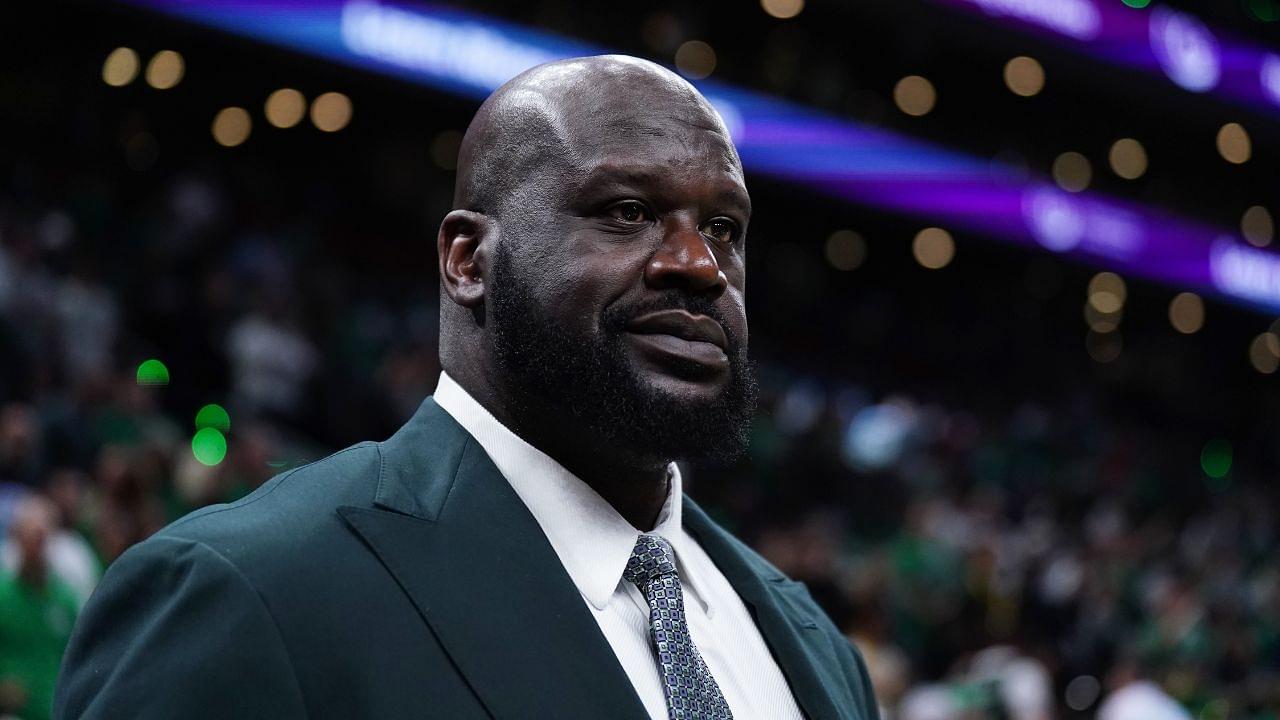 Shaquille O'Neal NBA: Finals-Dallas Mavericks at Boston Celtics