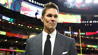 Feb 9, 2025; New Orleans, LA, USA; Tom Brady on the field before Super Bowl LIX between the Philadelphia Eagles and the Kansas City Chiefs at Ceasars Superdome.