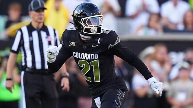 Aug 29, 2024; Boulder, Colorado, USA; Colorado Buffaloes safety Shilo Sanders (21) during the first half against the North Dakota State Bison at Folsom Field.