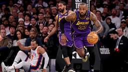 LeBron James NBA: Los Angeles Lakers at New York Knicks