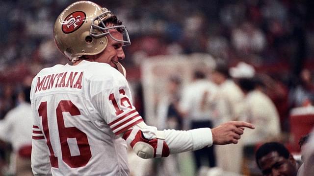 San Francisco 49ers quarterback Joe Montana (16) on the sidelines against the Denver Broncos during Super Bowl XXIV at the Superdome. The 49ers defeated the Broncos 55-10.