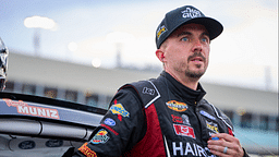 Ahead of the ARCA Menards General Tire 150, NASCAR ARCA Menards Series driver Frankie Muniz stands by his car and talks to his crew, fans and the media on March 10, 2023, at Phoenix Raceway in Avondale.