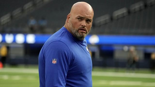 Andrew Whitworth attends the game between the Los Angeles Rams and the Houston Texans at SoFi Stadium.