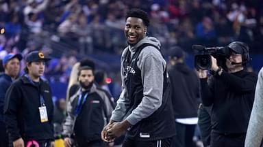 Kenny’s Young Stars forward Jaren Jackson Jr. (13) of the Memphis Grizzlies stands on the court during the NBA All Star-Practice at Oracle Arena.