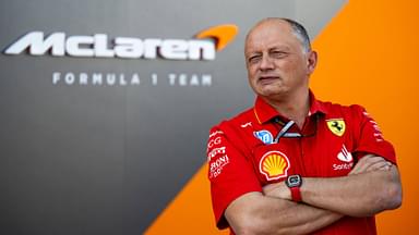 Frederic Vasseur Scuderia Ferrari HP, Team Principal in front of McLaren pit wall, USA, Formula 1 World Championship, Pirelli Grand Prix of the United States of America, Circuit of the Americas Austin, Sprint Race