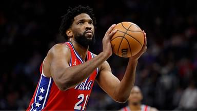 Joel Embiid NBA: Philadelphia 76ers at Detroit Pistons