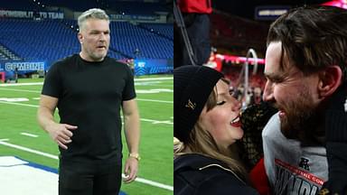 Pat McAfee, Travis Kelce and Taylor Swift