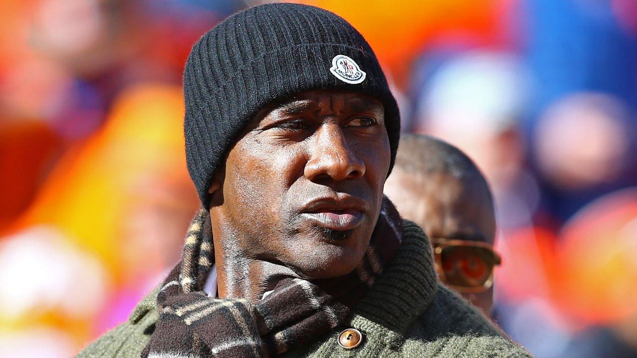 Denver Broncos former tight end Shannon Sharpe in attendance against the New England Patriots in the AFC Championship football game at Sports Authority Field at Mile High.