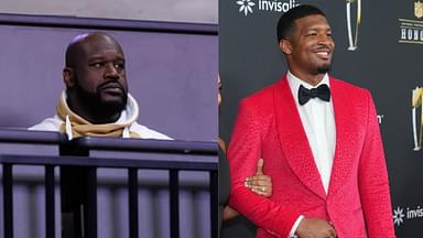 Shaquille O'Neal (L) and Jameis Winston (R)